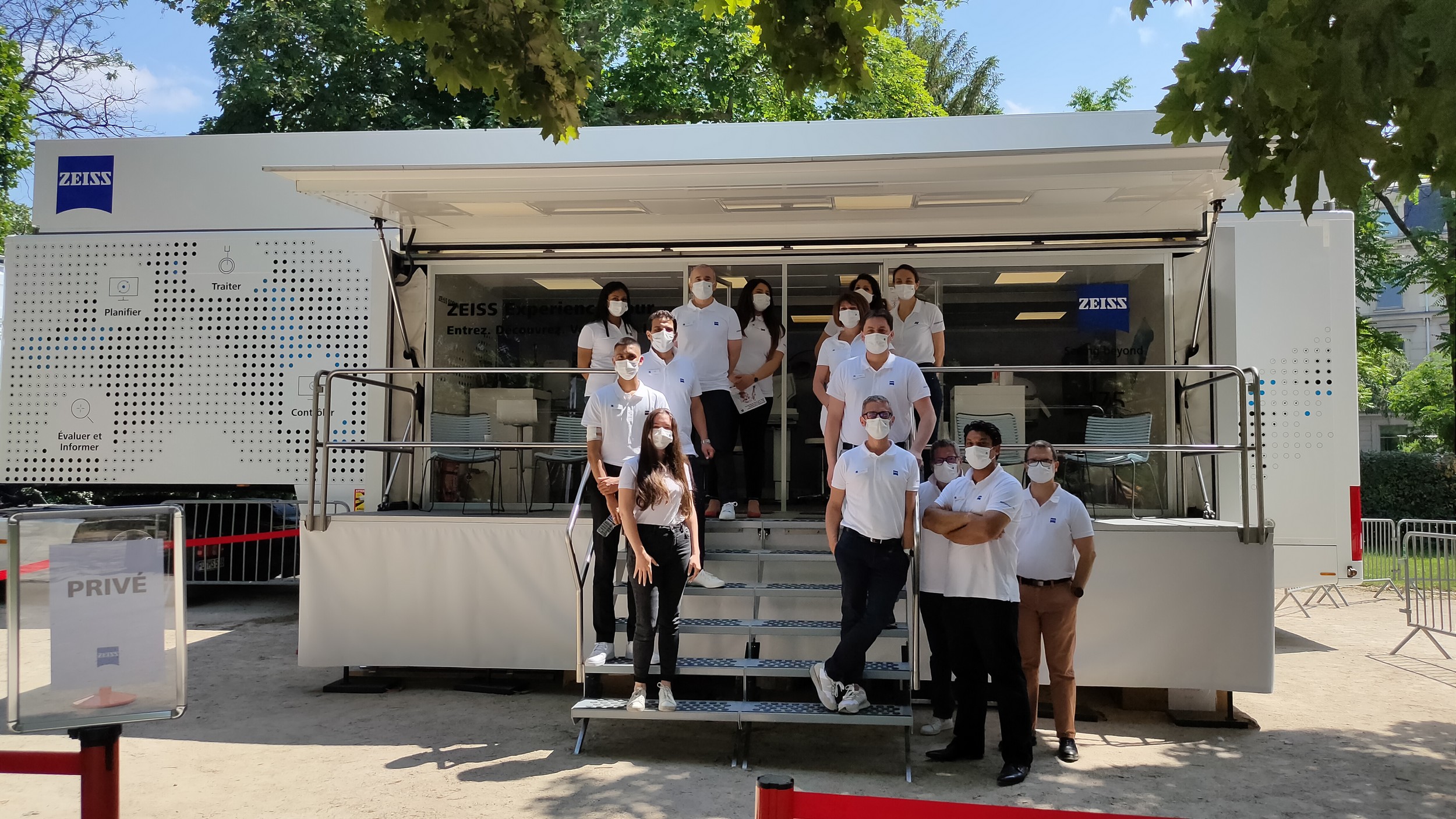 L'équipe du Zeiss Experience Tour