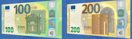 Nouveaux billets de 100 et 200 euros