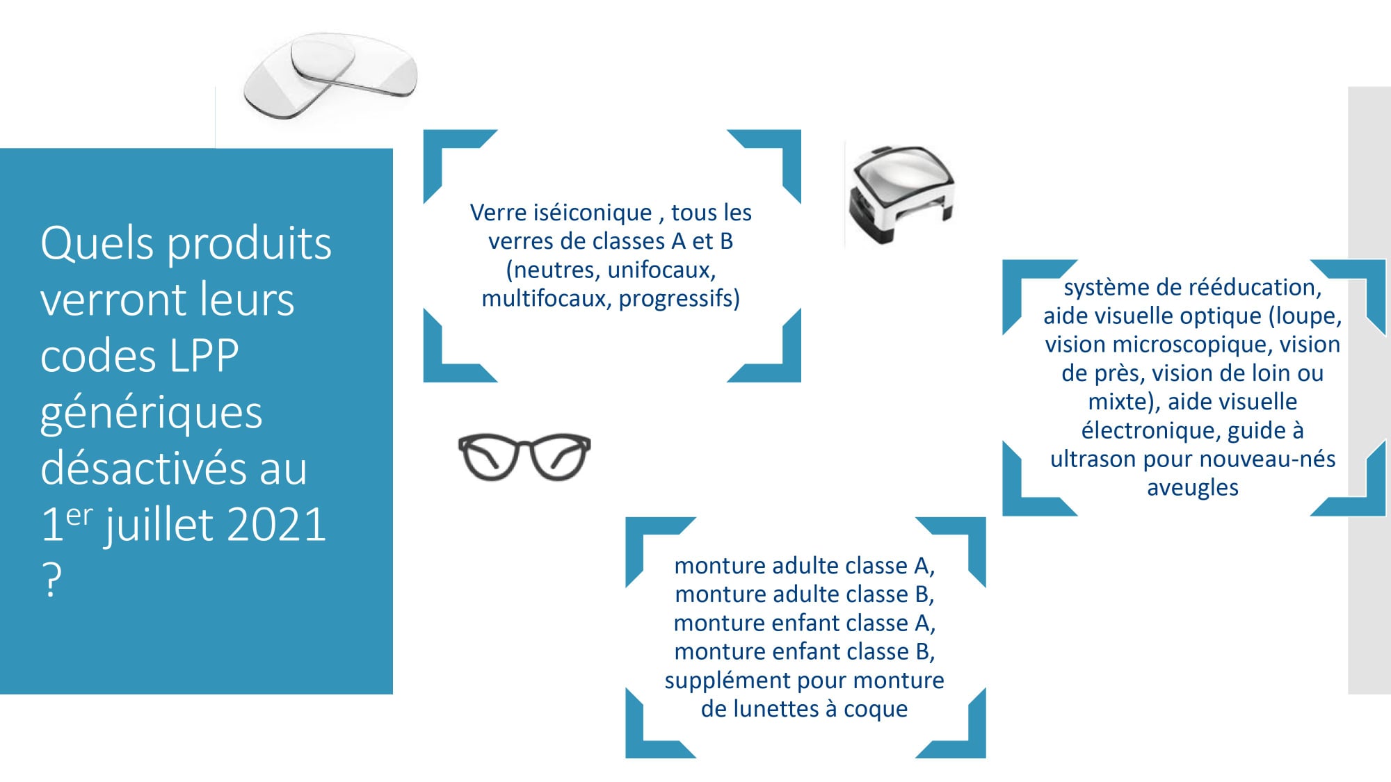 Au 1er juillet, les codes LPP génériques seront désactivés, d’où l’intérêt d’être prêt en amont