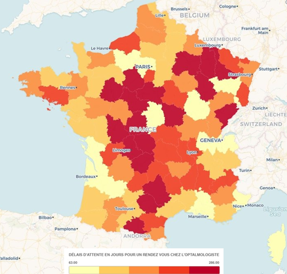 Les délais pour obtenir un rendez-vous chez l’ophtalmologiste - AOF