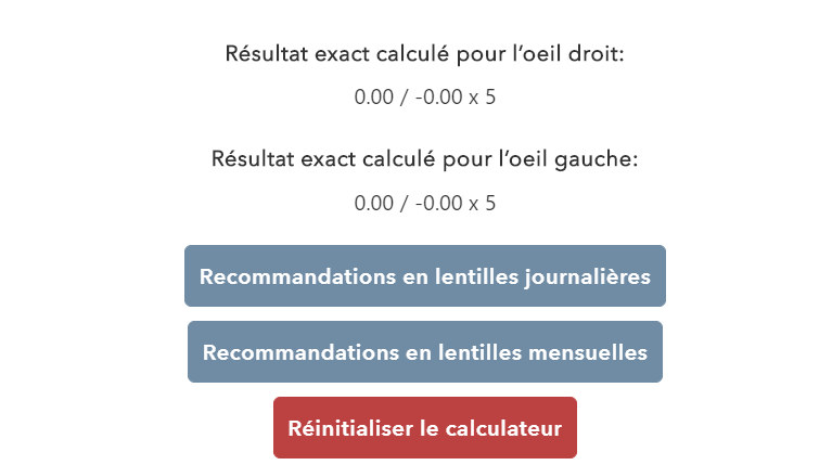 Calculateur lentilles souples toriques