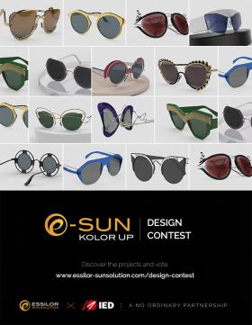 Votez pour les lunettes solaires de demain avec Essilor Sun Design Contest