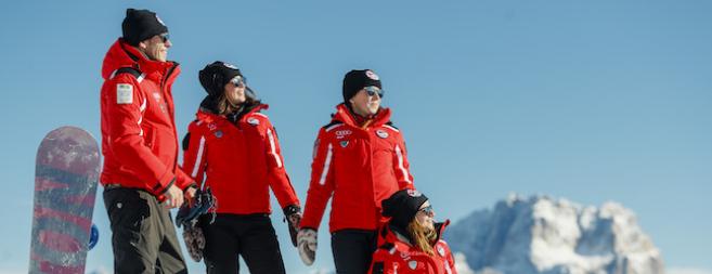 Barberini à la conquête des pistes avec l'École de ski de Cortina 