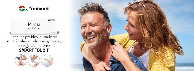 Miru 1day UpSide multifocal, bien voir de près et de loin