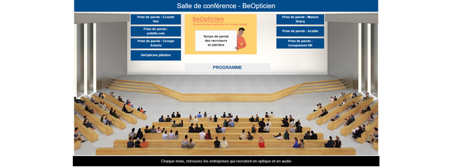 L'espace conférence de BeOpticien