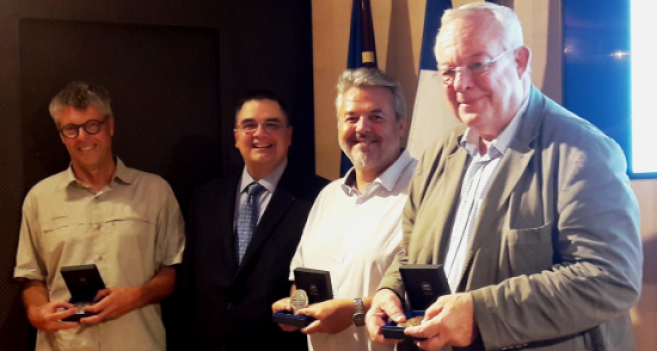 Betrand Roy, président de l’Association nationale pour l'amélioration de la vue (Asnav), a reçu la médaille Alfred Monnier