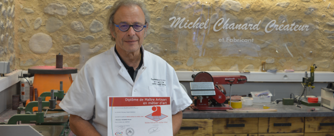 Michel Chanard, opticien, nommé maître artisan en métier d’art