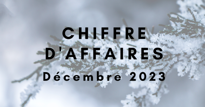 [Sondage] Votre chiffre d’affaires de décembre 2023 par rapport à décembre 2022