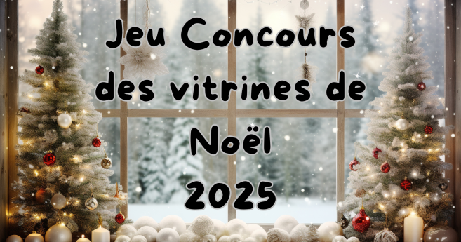 Concours des vitrines de Noël 2025 : envoyez-nous vos photos et tentez de gagner un chèque-cadeau !