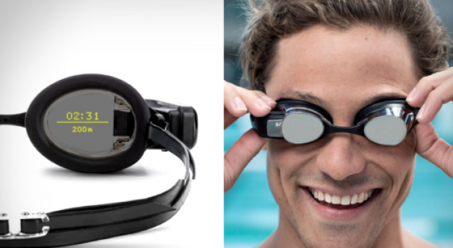 Les premières lunettes de natation dotées de réalité augmentée
