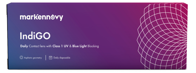 Cette lentille journalière assure une protection contre les UV et la lumière bleue nocive