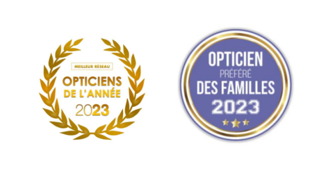 Une enseigne élue meilleur réseau d'Opticiens de l’année et Enseigne préférée des familles 2023