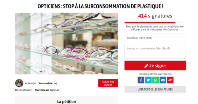 Une jeune fille interpelle les opticiens et lance une pétition contre les verres de présentation