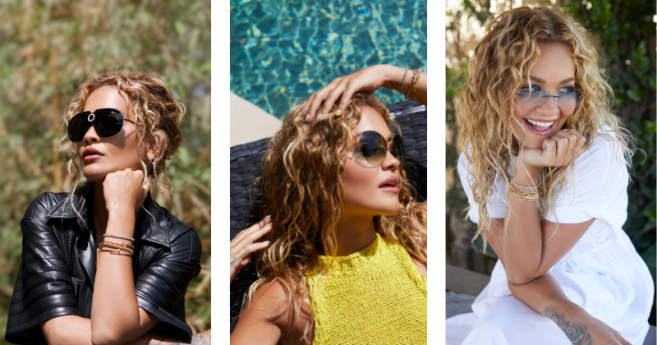 La star Rita Ora choisit Silhouette pour son style estival avec trois solaires exclusives 