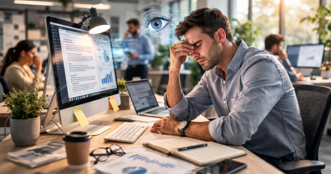 Santé visuelle au travail : alerte sur l’explosion du temps d’écran