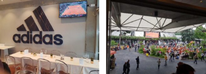 Silhouette a invité des opticiens sur le central de Roland-Garros