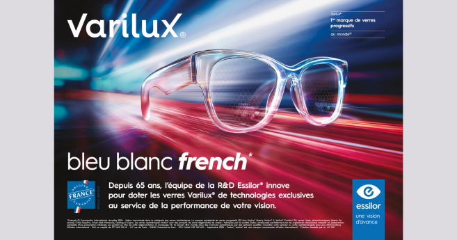 Varilux mise sur le “Bleu, Blanc, French” dans une nouvelle campagne de communication
