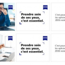 Une campagne 100% digitale par Zeiss pour inciter les Français à se rendre chez un opticien