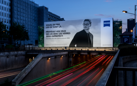 Une bâche de 230m² signée Zeiss