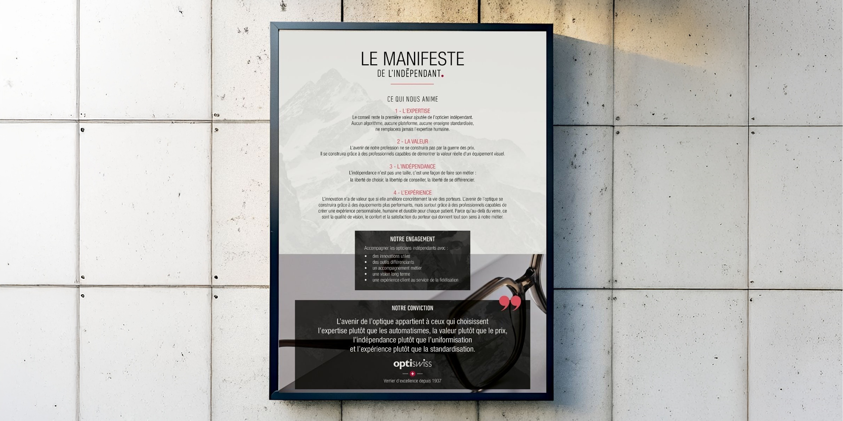 Manifeste de L'Indépendant par Optiswiss