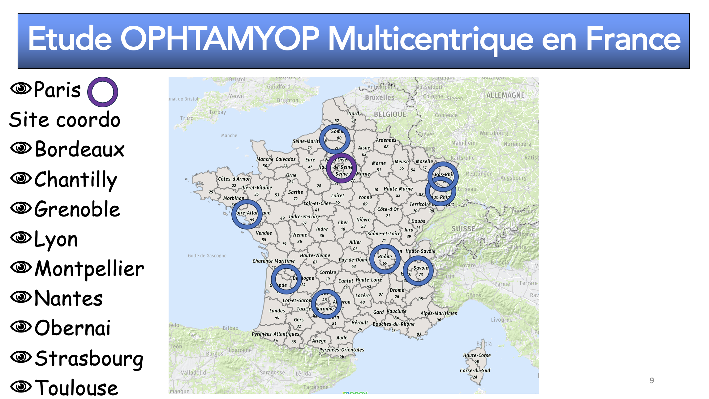 Centres investigateurs etude ophtamyop verres freinateurs dims hoya