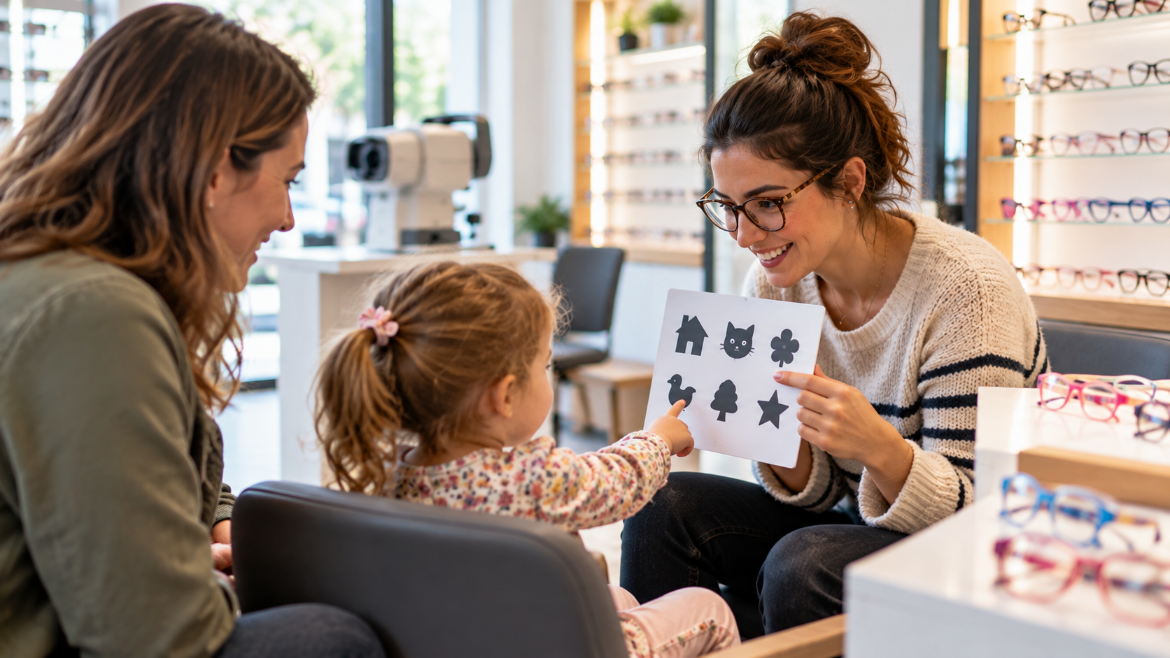 Dépistage visuel opticien jeune enfant