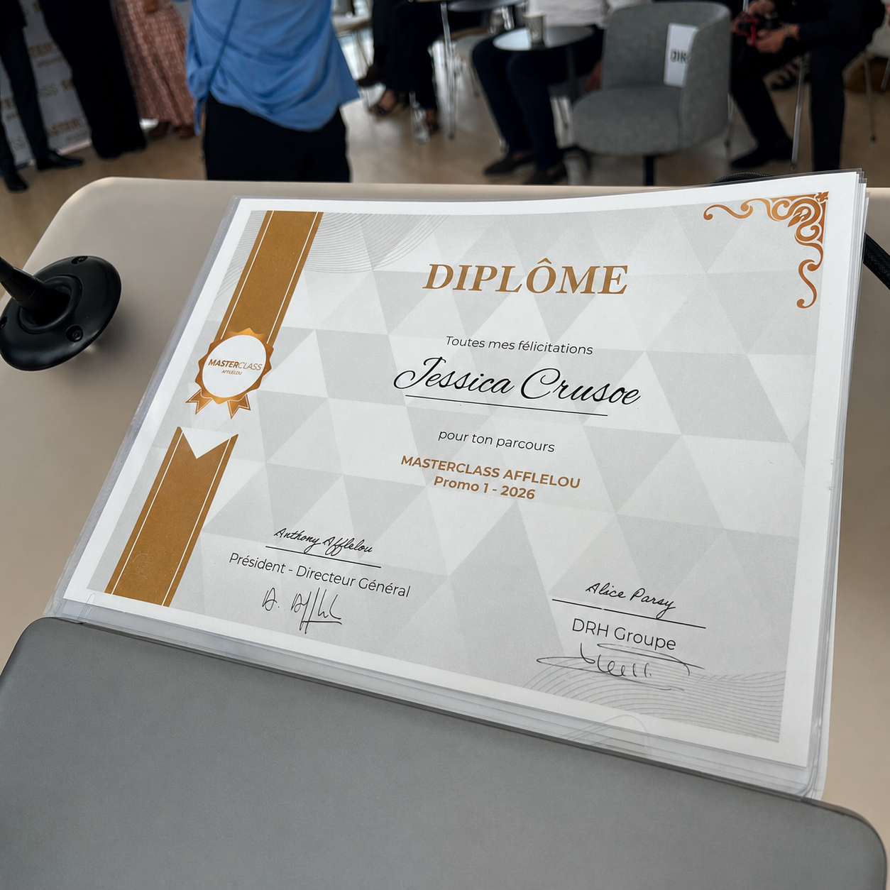 Diplome Masterclass Afflelou