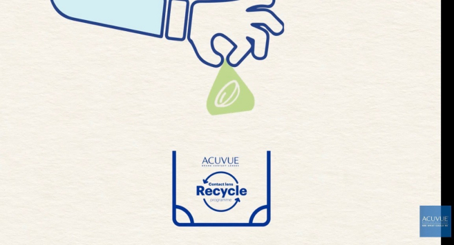 Acuvue contact lens recycling program Johnson & Johnson