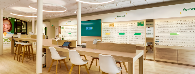 Nouveau concept de magasin Direct Optic