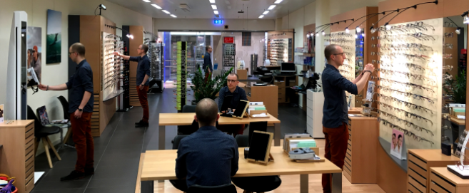 Magasin Optique Messerli d'une surface de 120 m² dans le centre commercial Marly-Centre