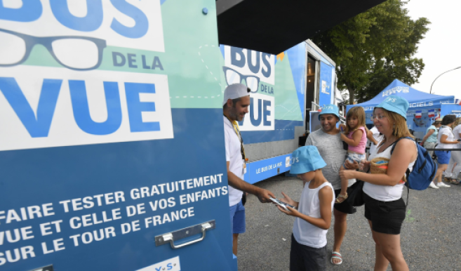 Le « Bus de la Vue & de l’Audition » 2019 sera présent sur 11 étapes du Tour de France