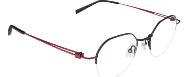 Modèle optique - noir/rouge