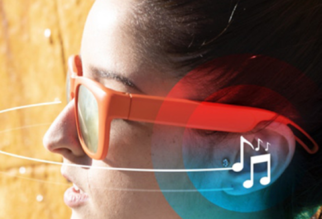Des lunettes pour écouter de la musique
