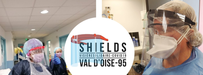 Mouvement initié par le groupe Facebook « Shields-VisiereSolidaire-Covid19 »