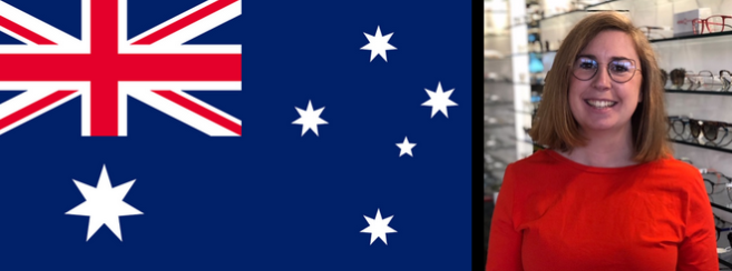 Valentine Girre, opticienne à Melbourne