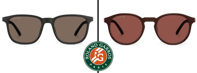 Le modèle homme (à gauche) et le modèle unisexe (à droite) de la collection Roland-Garros de Lacoste