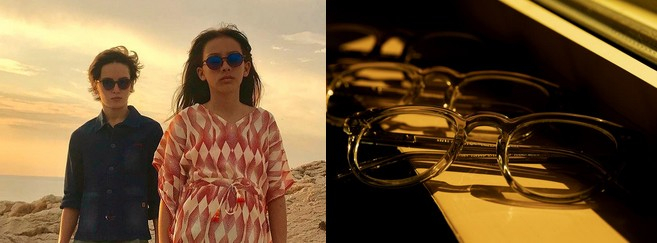 Modèles Sunchild Eyewear (à gauche) et Steve McQueen (à droite)