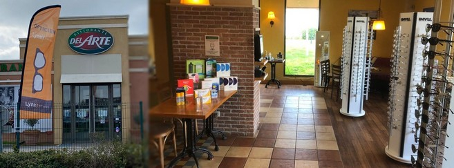 Depuis un mois, le Lynx Optique de Vannes a déménagé... dans une pizzeria