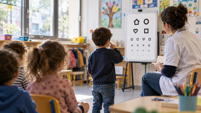 Dépistage visuel en maternelle