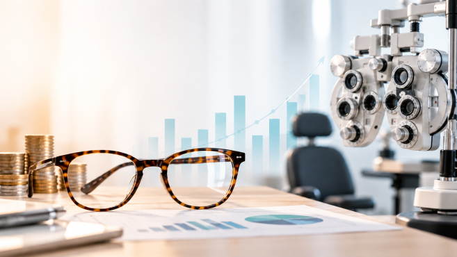 Lunettes et croissance en clinique optique