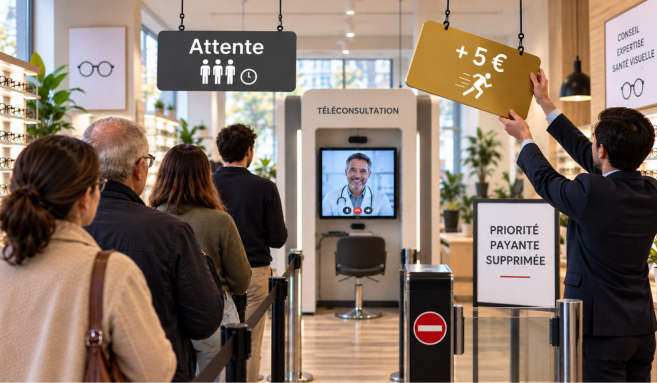 Téléconsultation fin de partie pour les coupe-files payants