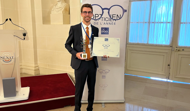 Vidéo Baptiste Brulant élu Opticien de l'année 2026 retrouvez son discours émouvant