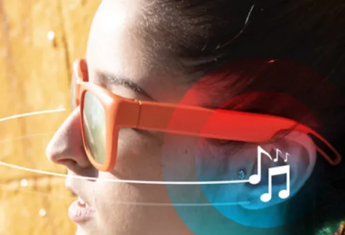 Des lunettes pour écouter de la musique