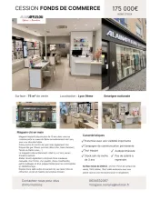 Cession fonds de commerce – Optique – Lyon 9ᵉ