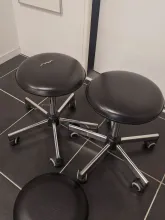 Tabourets à roulettes