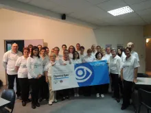 Opening Eyes à Eaubonne le 12 octobre pour le Special Olympics : 28 professionnels de santé de l'association Vision Solidarité Développement accompagnés de 10 étudiants de l'Institut et Centre d'Optométrie (ICO) de Bures-sur-Yvette ont pu voir 103 personnes dans l’objectif de les équiper, dont 32 ont été référées à des ophtalmologistes.