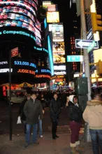 1er soir à Times Square