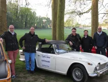 Philippe Petorin, opticien à la Rochelle, Fabrice Thiaudière, responsable Grands Comptes chez L’Amy, Philippe Roche, opticien à Issy-les-Moulineaux et Michaël, amis de François Quesney, opticien Optic 2000 à Saint Gilles Croix de Vie