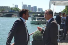 Vincent Malmejac et Pierre Godet en pleine discussion