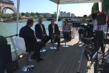 Tournage sur la formation avec Stéphane Lebrati, Vincent Malmejac et Narjis Benmoussa